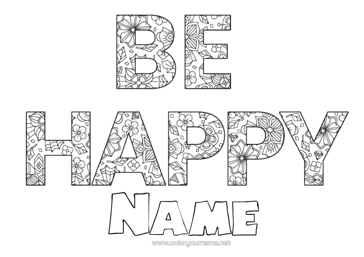 Colouring page to print Positive