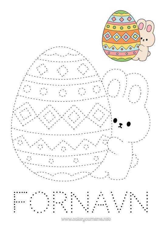 Fargeleggingssiden til utskrift Barnaktiviteter Påskeegg Påske Enkle Fargelegginger Tegn Og Farglegg Fargelegging Med Mal
