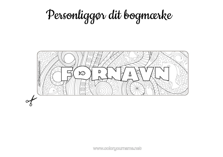 Farvelægningssiden til udskrivning Sommer Fisk Læseklip Zentangle Havdyr Eller Vandlevende Dyr