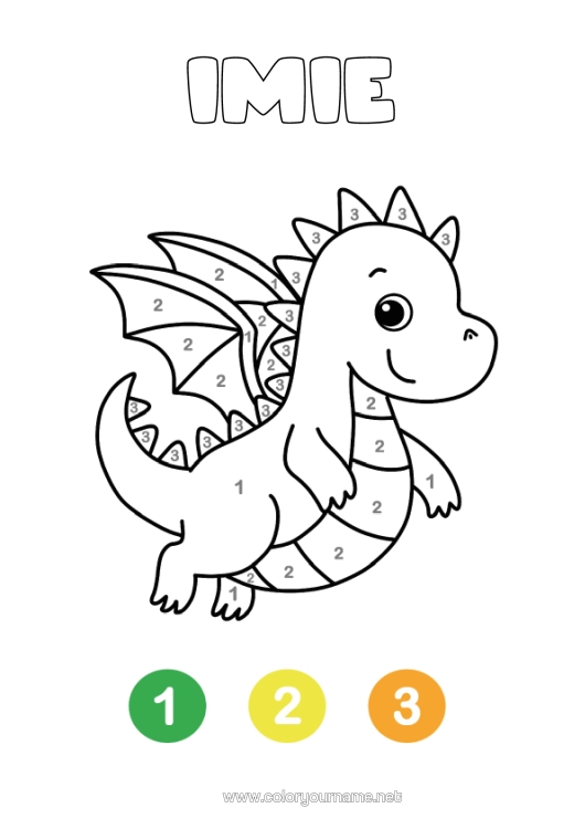 Kolorowanka do wydruku Dinozaury Magiczne Kolorowanki Łatwe Kolorowanki