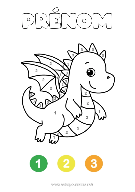 Coloriage à imprimer Dinosaures Coloriages Magiques Coloriages Faciles