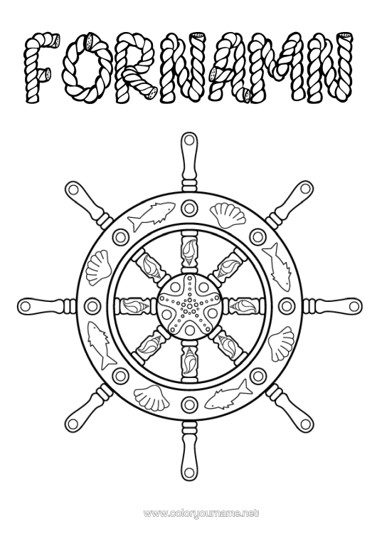 Färgläggningssida att skriva ut Snäckor Zentangle Marina Djur Eller Vattenlevande Djur Båtbalk