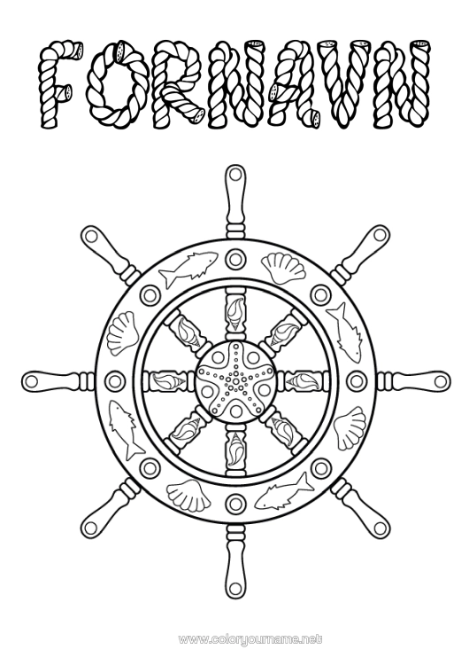 Farvelægningssiden til udskrivning Muslinger Zentangle Havdyr Eller Vandlevende Dyr Bådstang