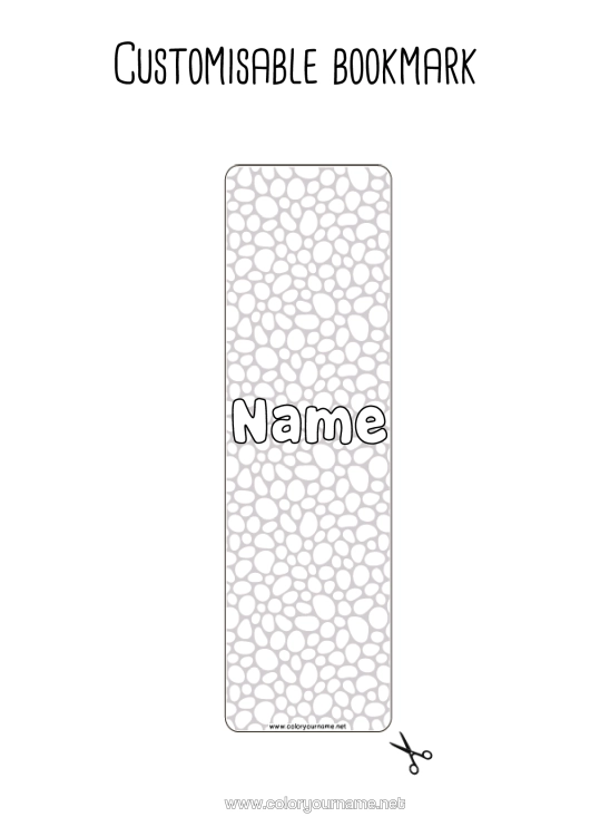 Colouring page to print Summer Bookmark Zentangle Geometric Shapes Circle, Round