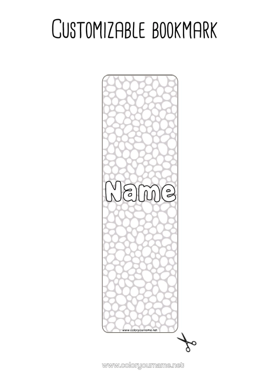 Coloring page to print Summer Bookmark Zentangle Geometric Shapes Circle, Round