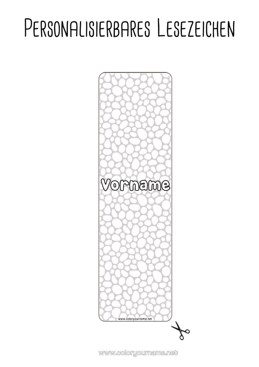 Malvorlage zum Ausdrucken Sommer Lesezeichen Zentangle Geometrische Formen Kreis, Rund