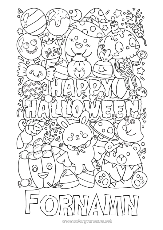 Färgläggningssida att skriva ut Pumpa Ett Godis Eller Ett Spratt? Halloween Jack O'lantern Komplexa Målarbilder Anmälan "Halloween"
