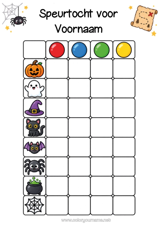Kleurplaat om af te drukken Halloween Activiteiten Voor Kinderen Schattenjacht