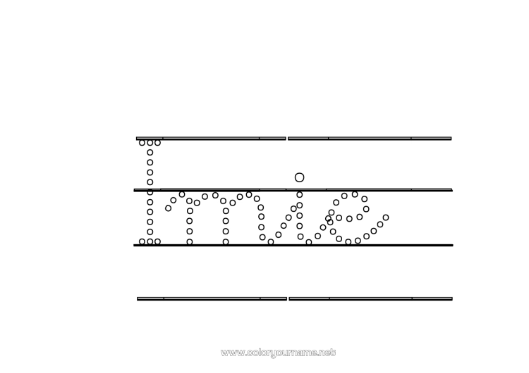 Kolorowanka do wydruku Aktywności dla dzieci Punkty do połączenia Nazwisko odznaczone