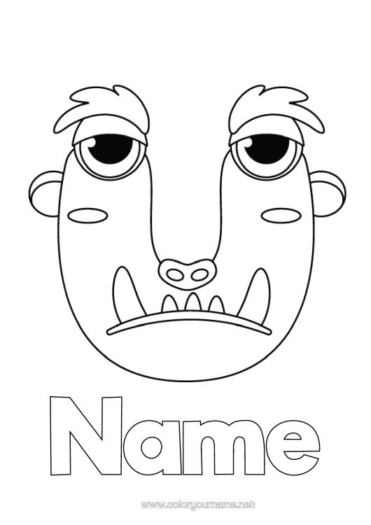 Colouring page to print Children's Activities Alphabet