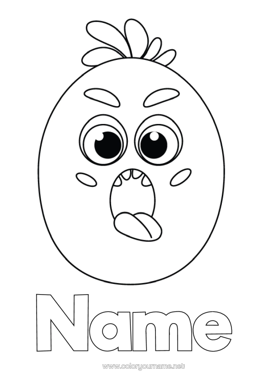 Colouring page to print Children's Activities Alphabet
