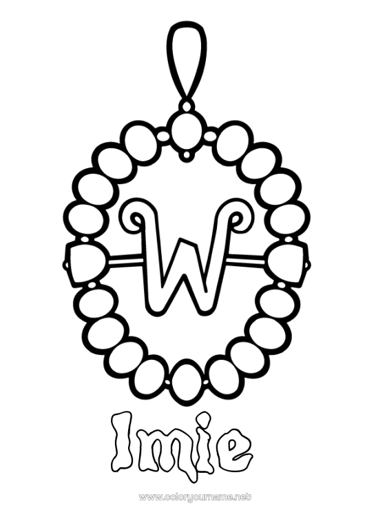 Kolorowanka do wydruku Rodzina Addamsów Biżuteria Naszyjnik