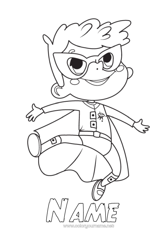 Colouring page to print Disguise Mask Hero Carnival Mardi Gras