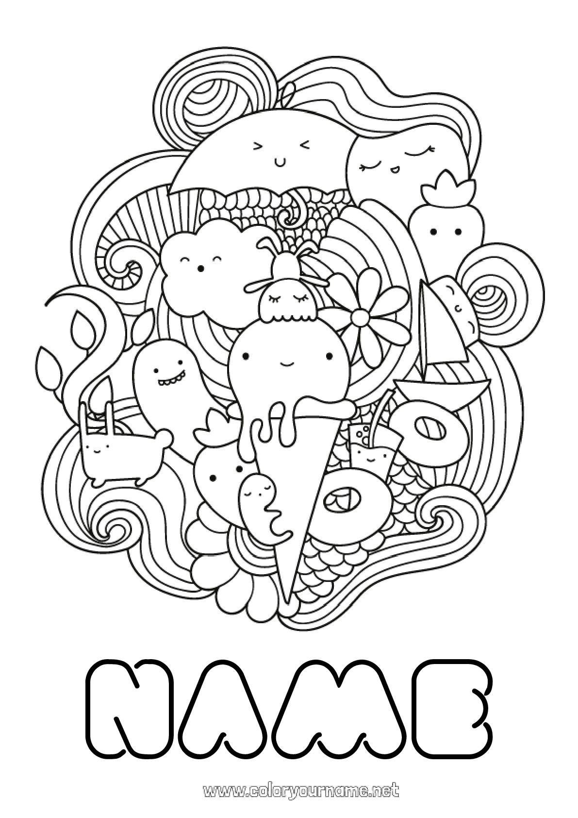 Coloring Page No 102 Cute Kawaii Food coloring-page-no-102-cute-kawaii-food