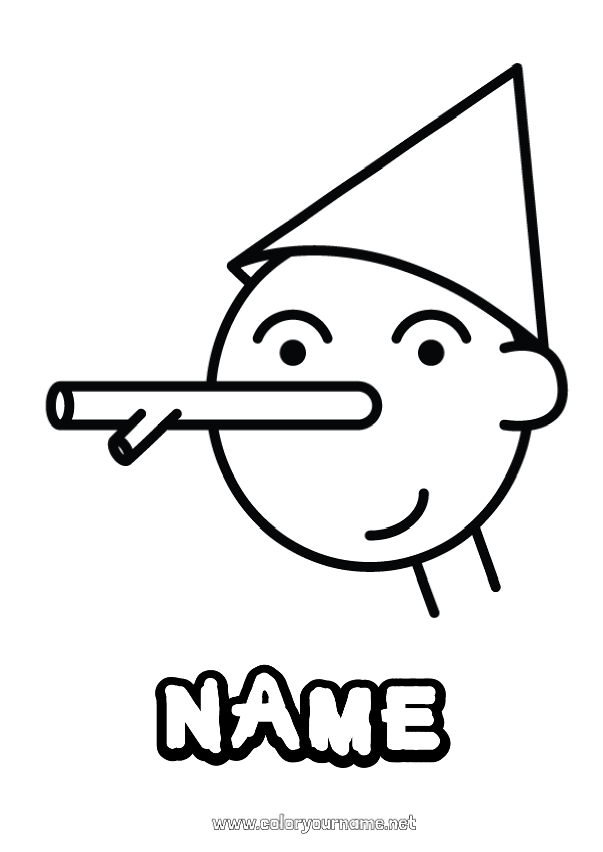 Coloring Page No 1042 Pinocchio Fairy Tale coloring-page-no-1042-pinocchio-fairy-tale