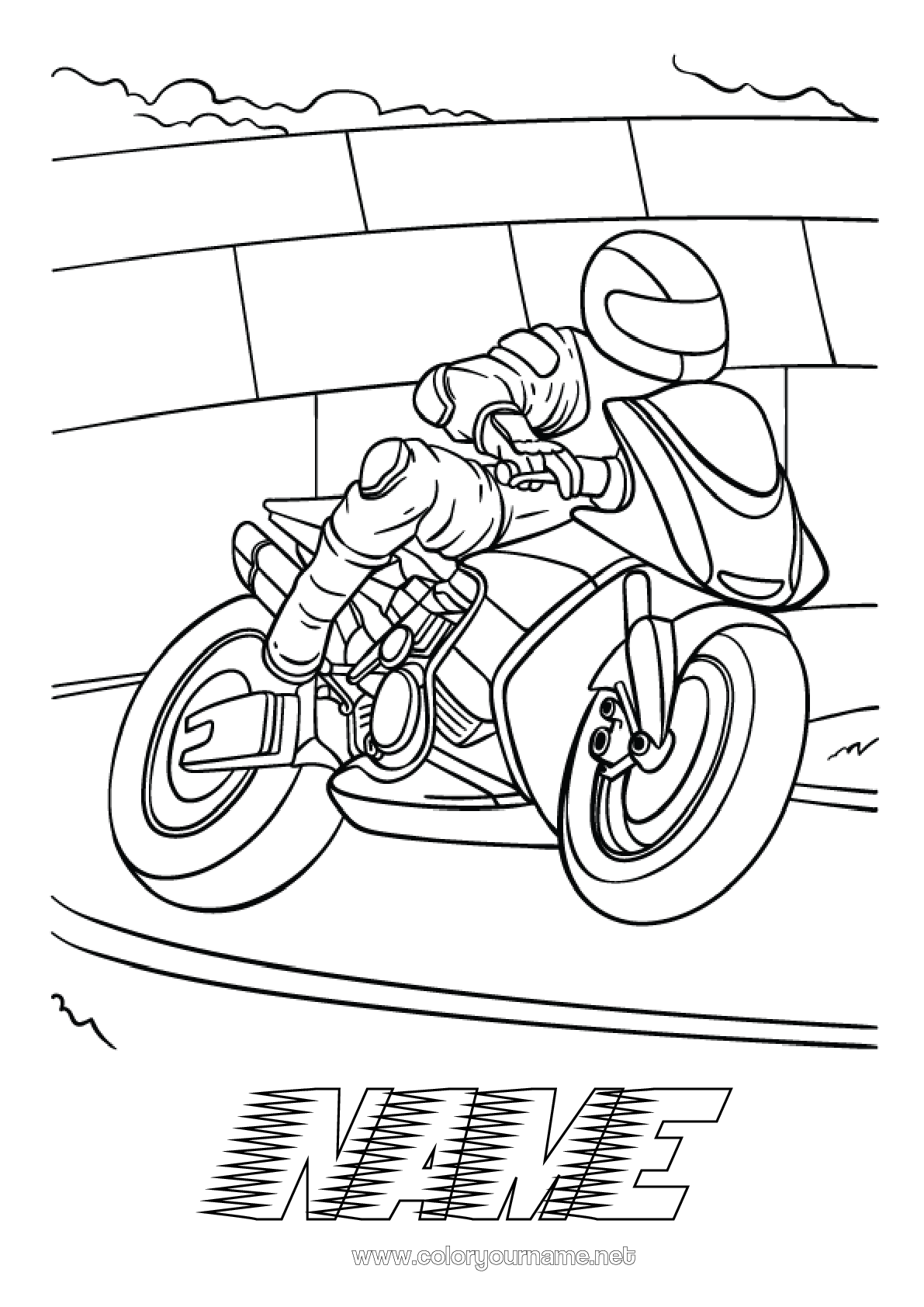 Coloring Pages For Kids Motorcycles
