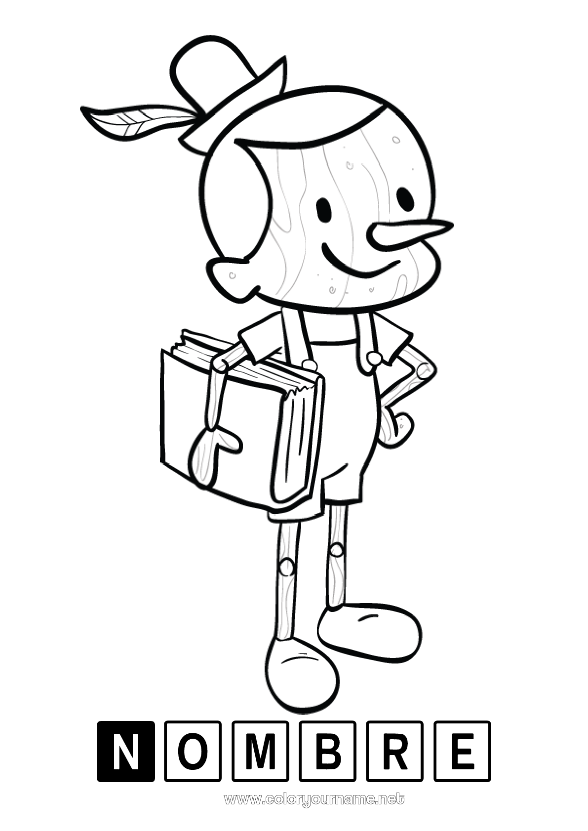 Nº de colorear 1167 - Pinocho Cuento de hadas Nº de colorear 1167 - Pinocho Cuento de hadas