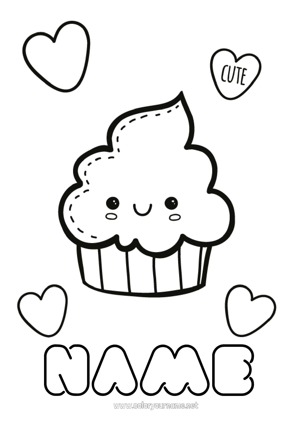 Coloring page No.118 Cute Kawaii