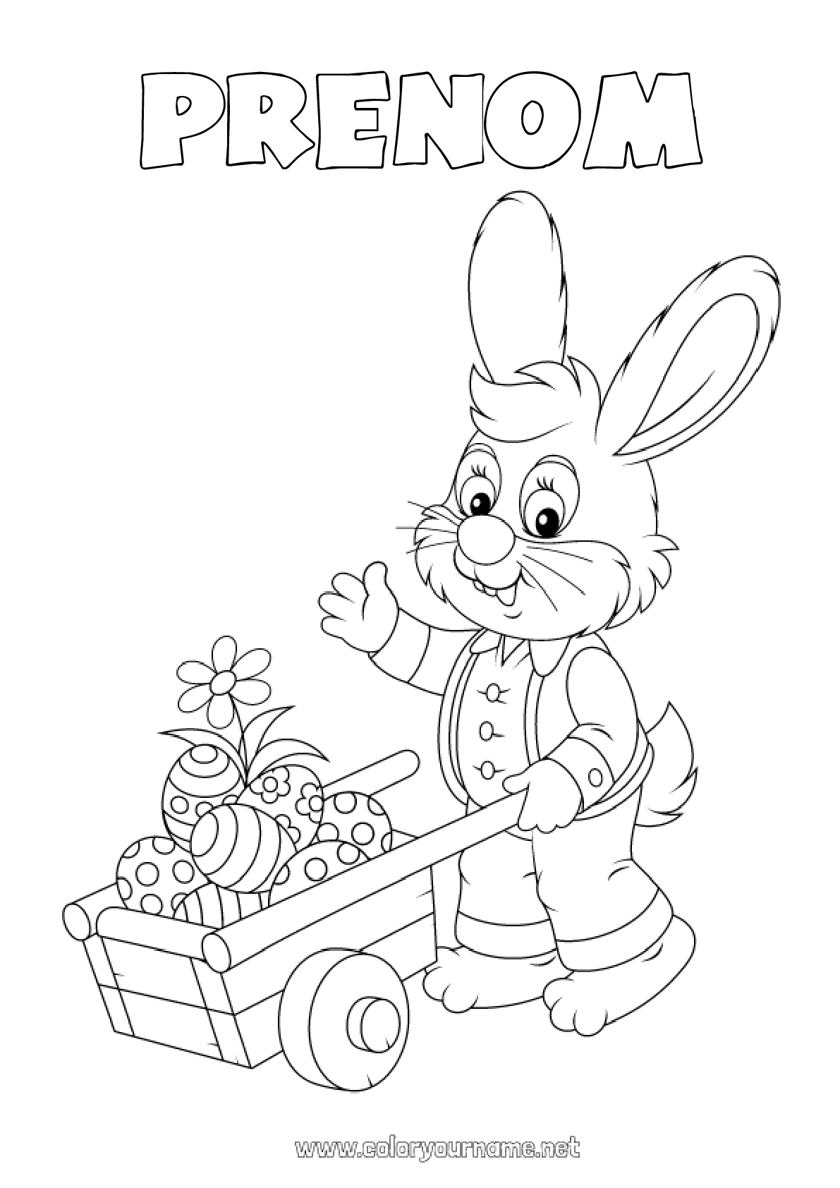 coloriage-n-1229-printemps-lapin-animal