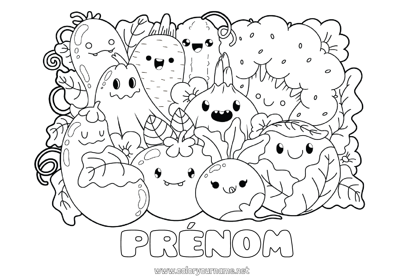 Coloriage Kawaii Nourriture A Imprimer Gratuit Coloriage n°123 - Mignon Kawaii Nourriture