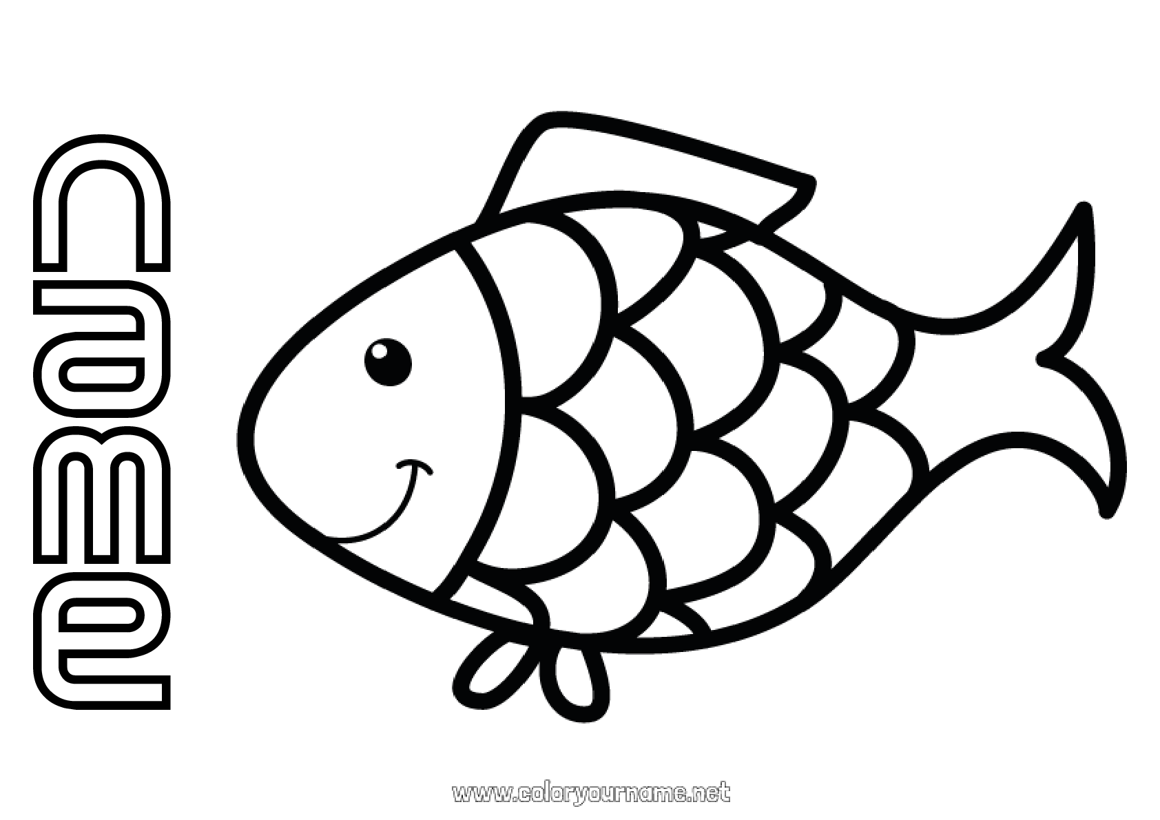 coloring-page-no-1332-children-s-activities-animal-fish