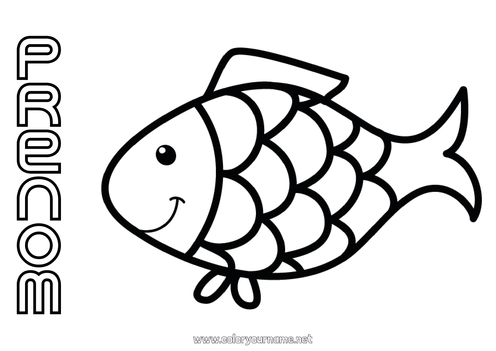 Coloriage Poisson à Imprimer Pdf Coloriage n°1332 - Activités enfants Animal Poisson