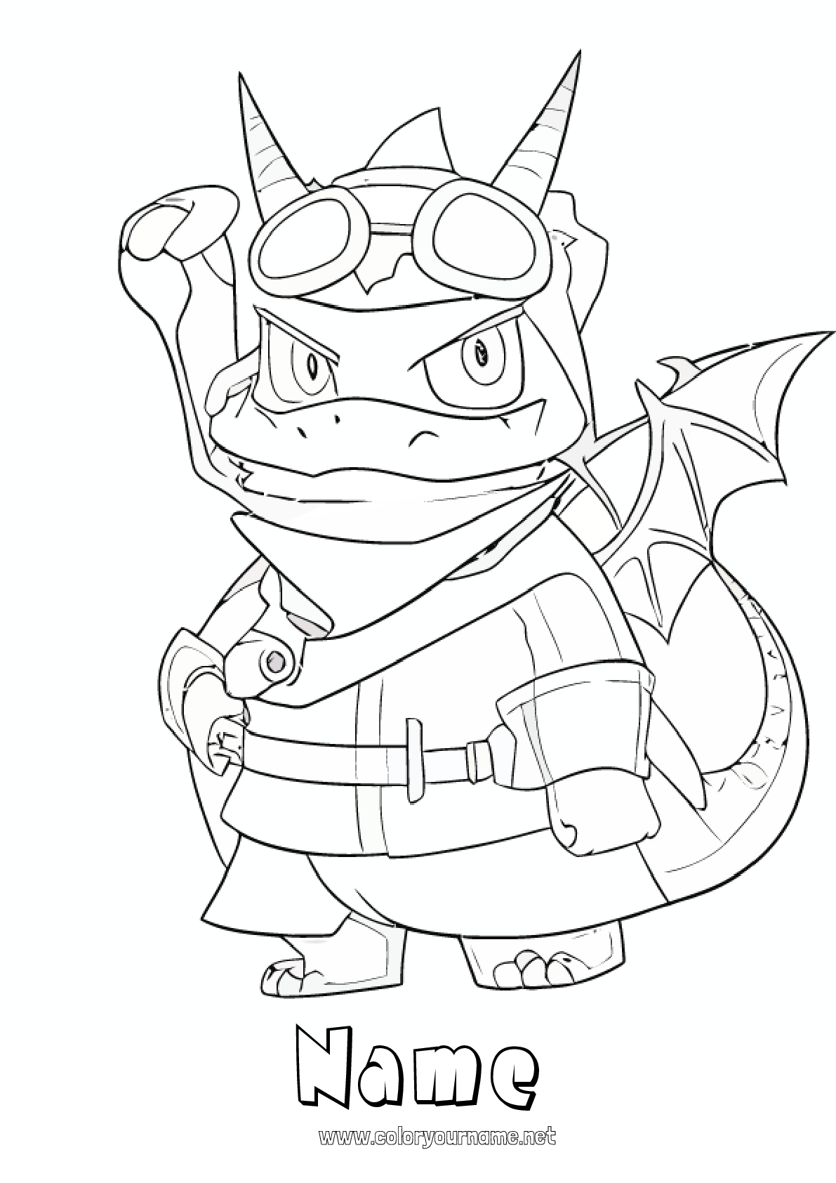 Coloring page No.1423 - Monster Hero Pokemon