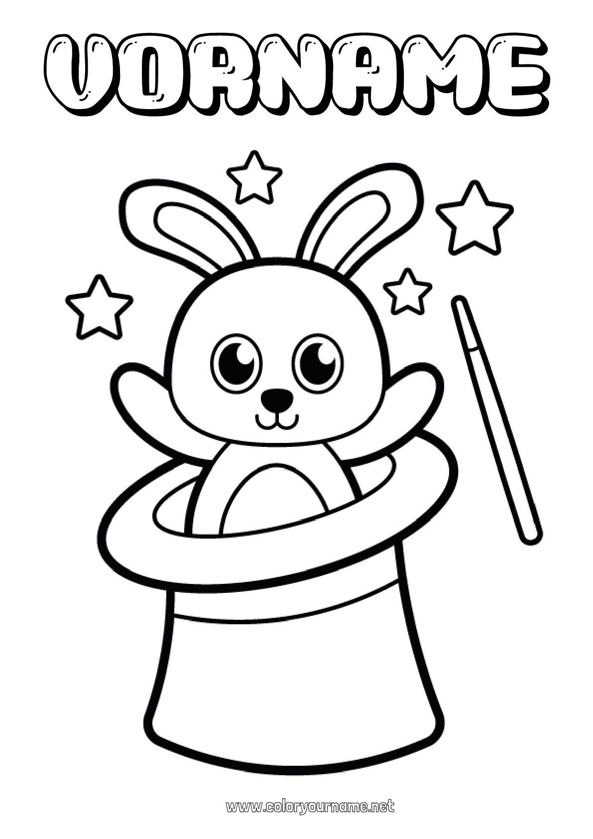 Malvorlage Nr.1634 - Hase Tier Einfache Ausmalbilder