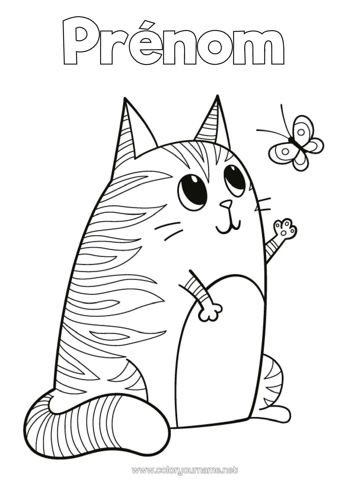 coloriage-n-1761-mignon-chat-papillon
