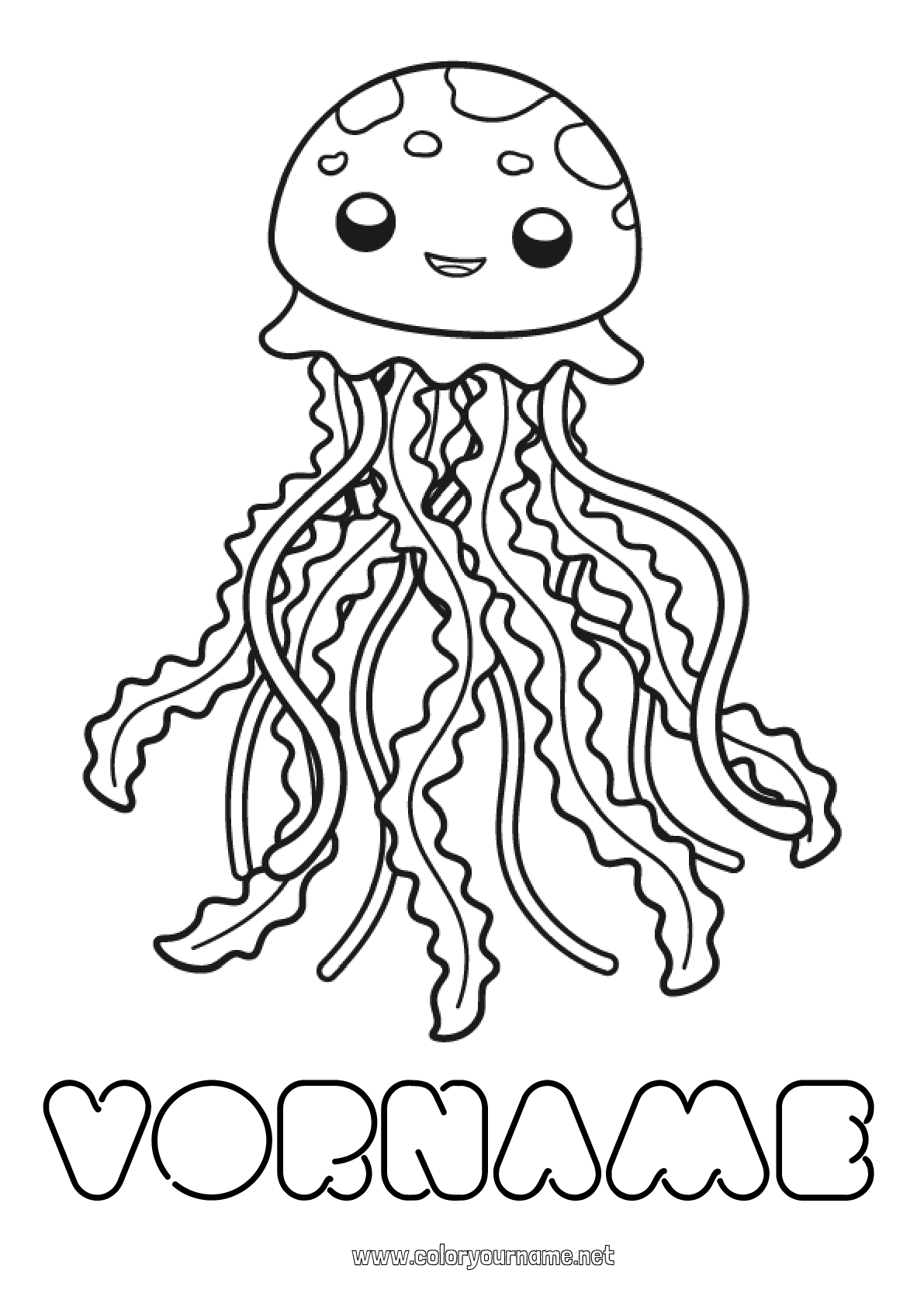 Malvorlage Nr.1781 - Niedlich Kawaii Sommer