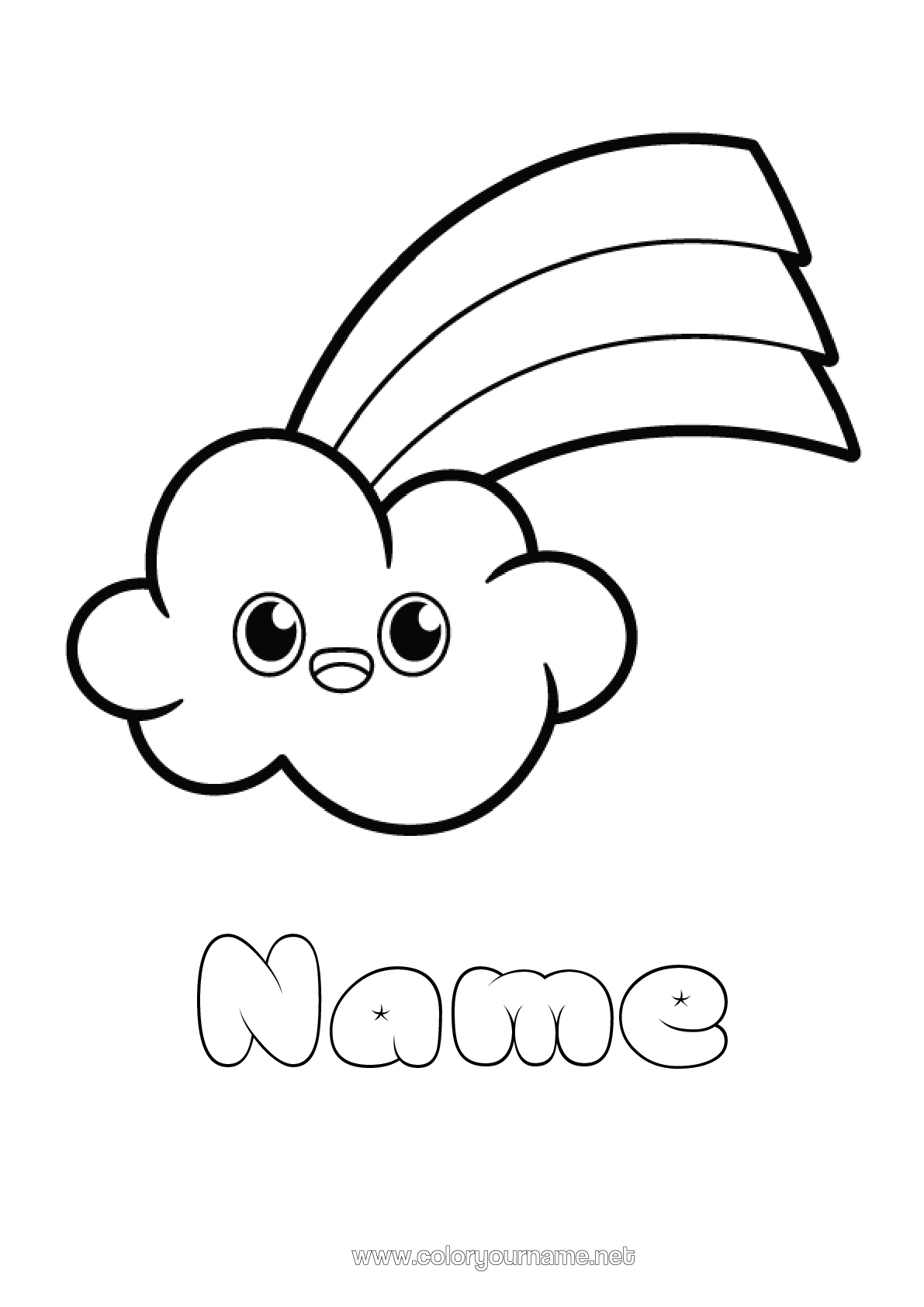 Coloring page No.1803 - Cute Kawaii Spring