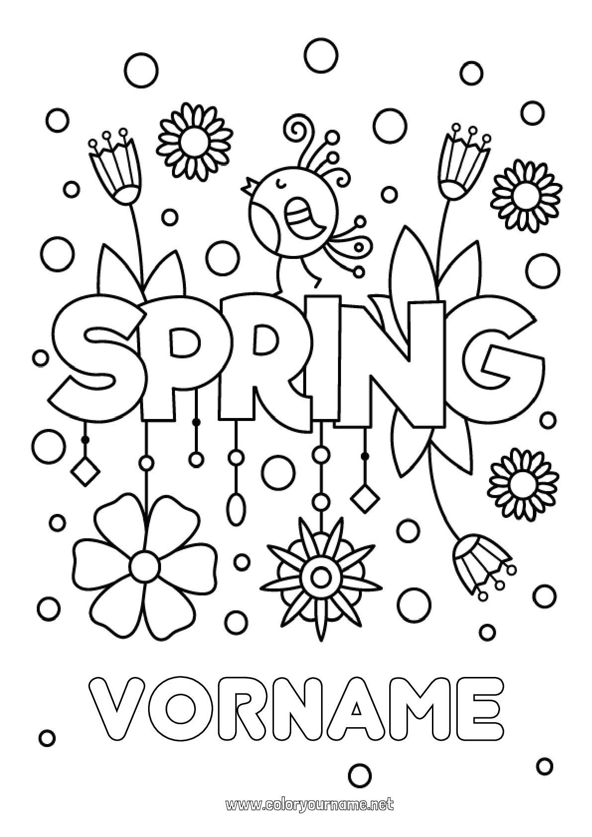 Malvorlage Nr.1887 - Blumen Frühling