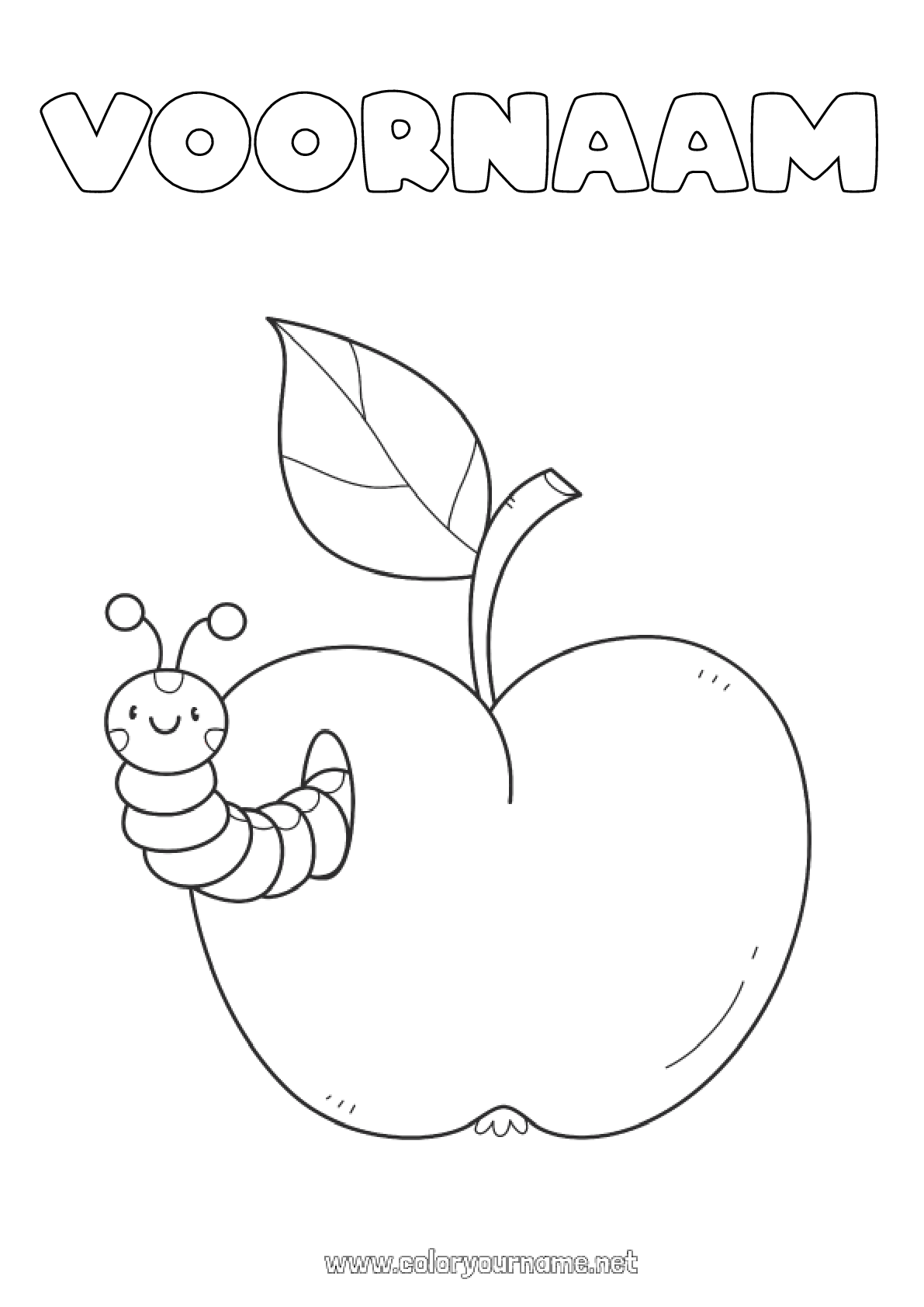 Kleurplaat nr.2132 - Zomer Lente Fruit