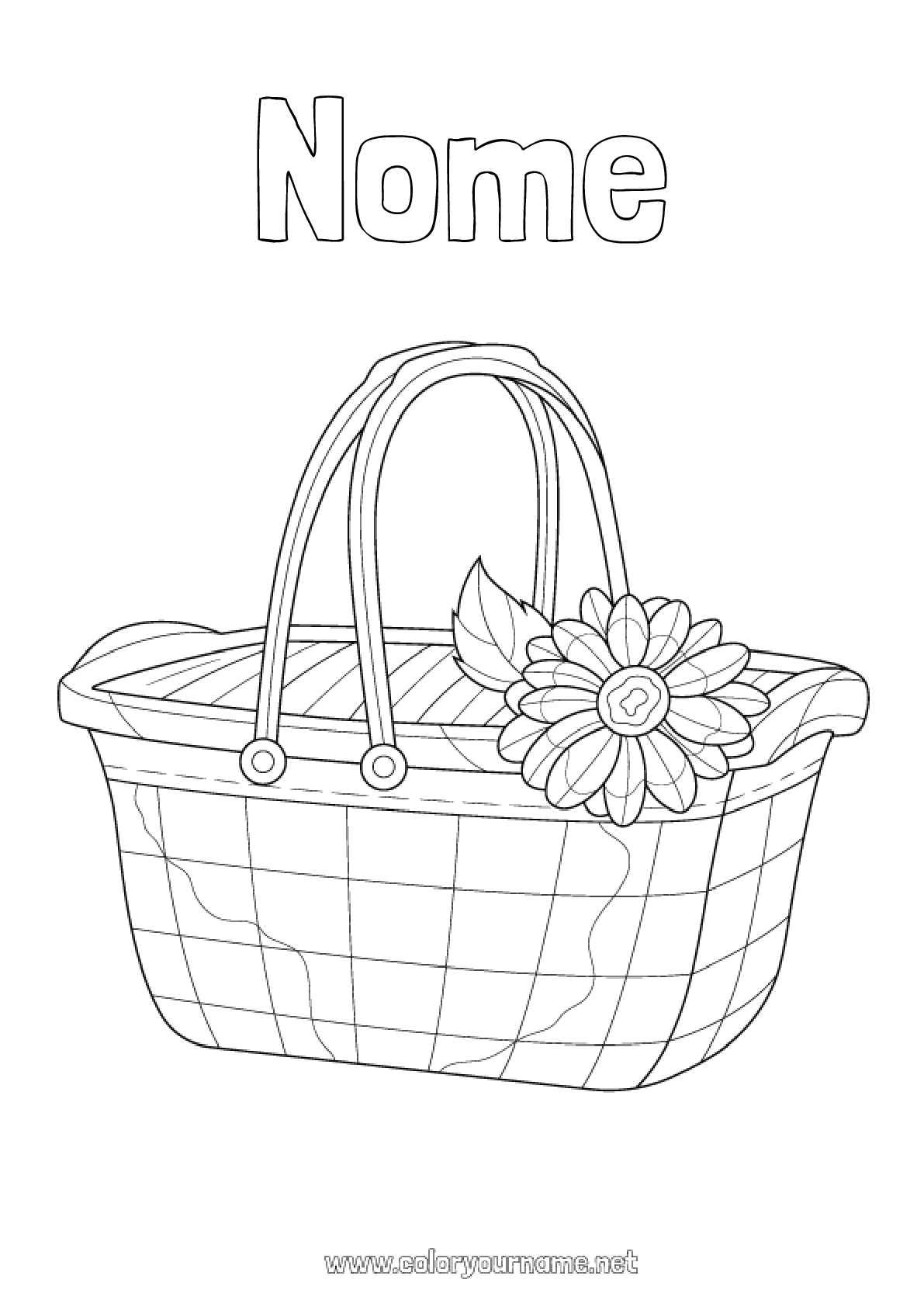 Cestino Da Picnic In Vimini Willow Direct - Medio, 40x30x19 Cm - Marrone Scuro Con Chiusure In Pelle