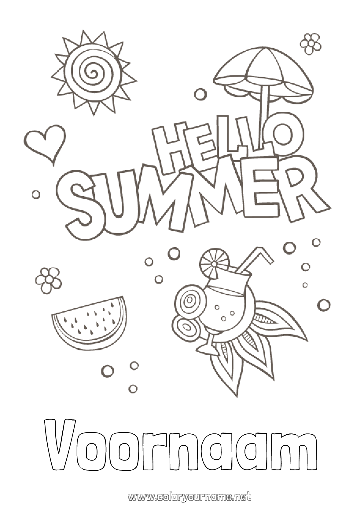 vakantie-zomer-groep-leuke-fijne-volwassenen-werkbladen-schooljaar