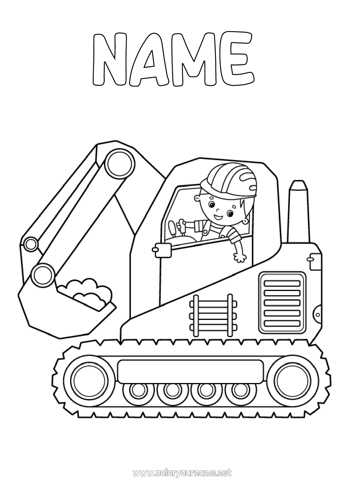 Backhoe Loader Coloring Pages Coloring Pages