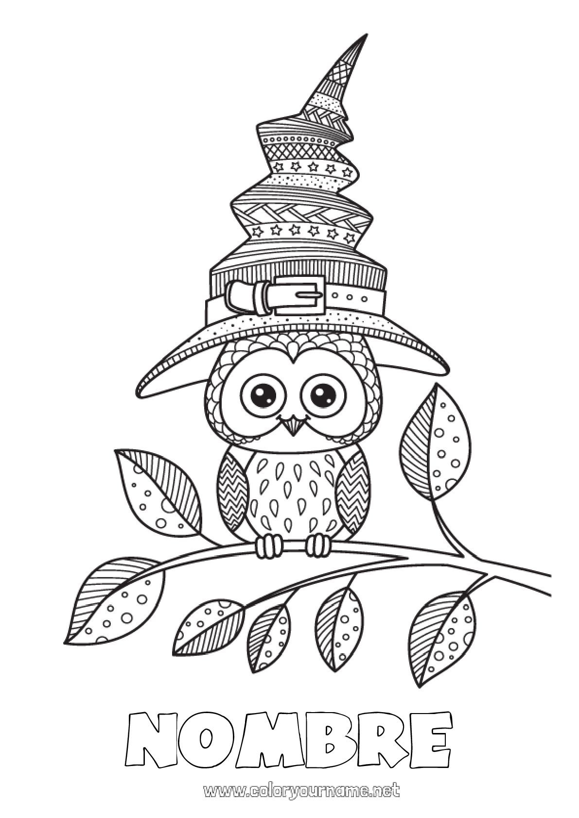 Nº de colorear 228 - Bruja Halloween Mandala Nº de colorear 228 - Bruja Halloween Mandala