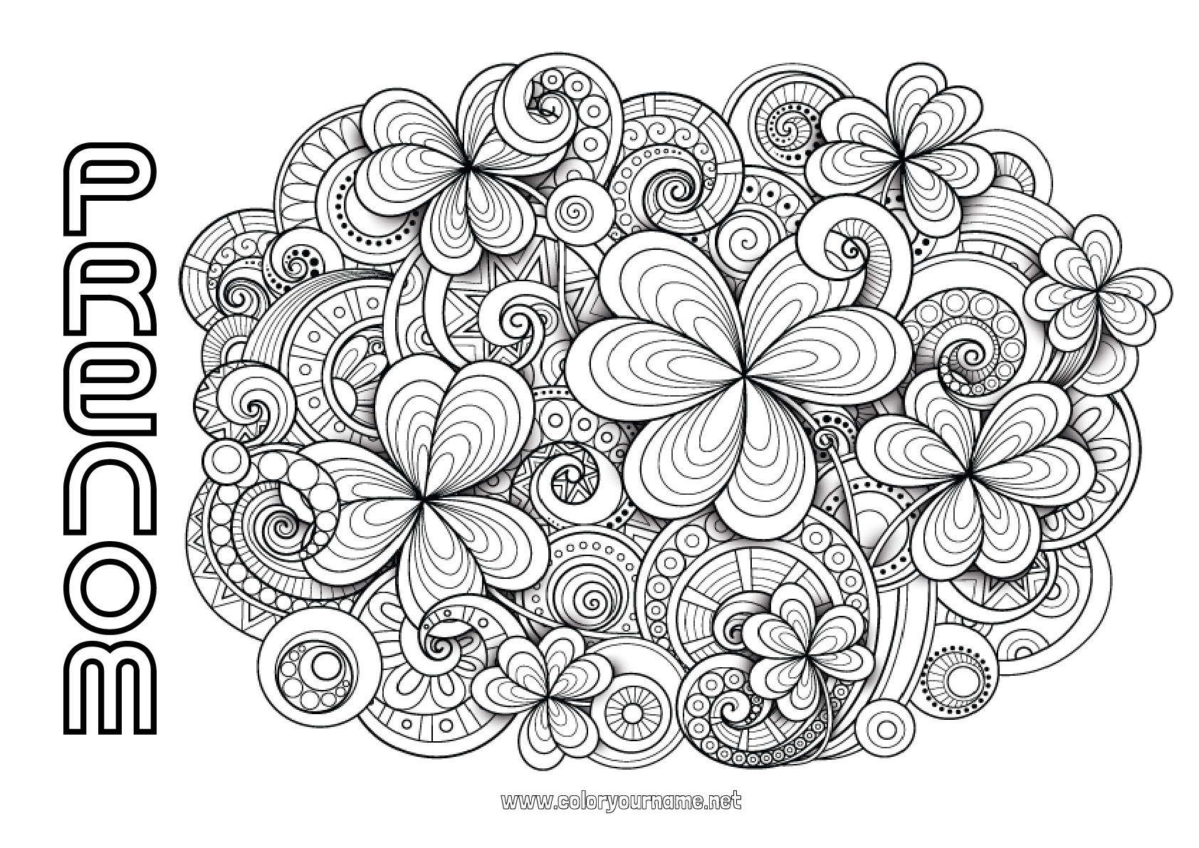 Coloriage n°235 - Calme et zen Art Mandala