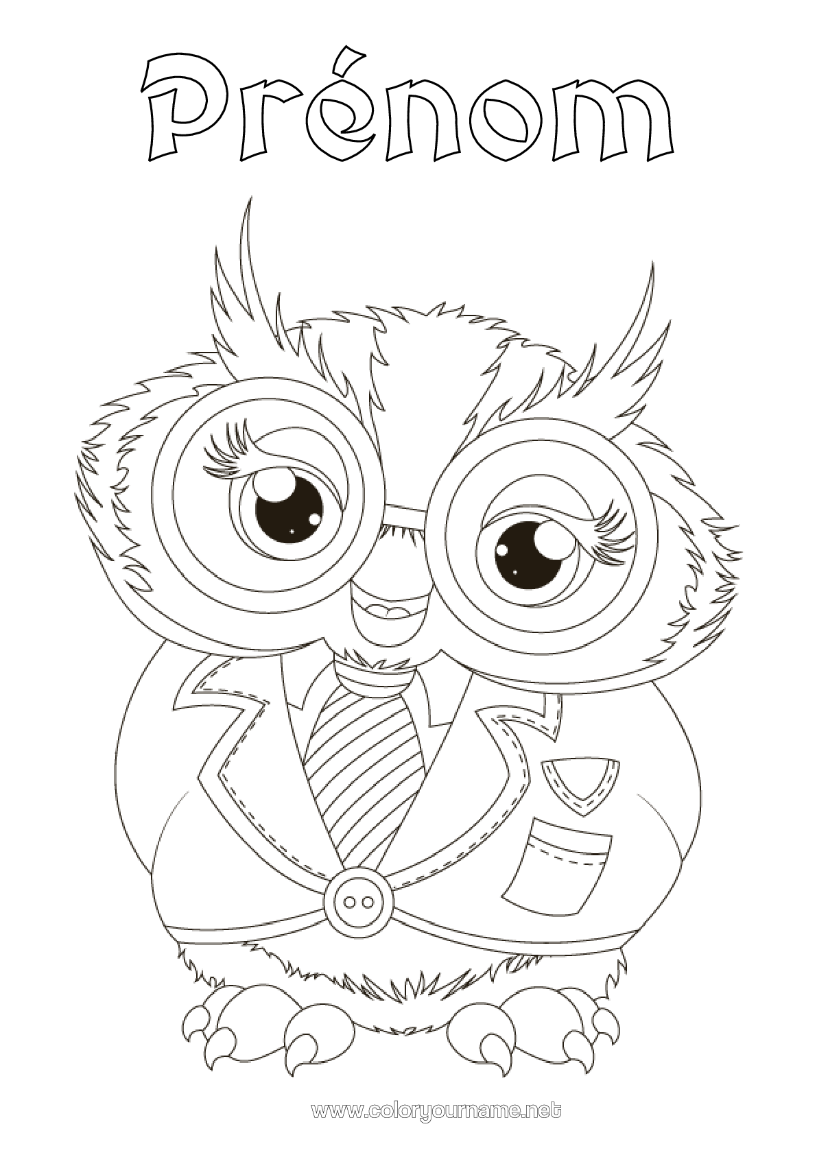 Coloriage N 2732 Chouette Hibou Ma tresse Ma tre cole coloriage-n-2732-chouette-hibou-ma-tresse-ma-tre-cole