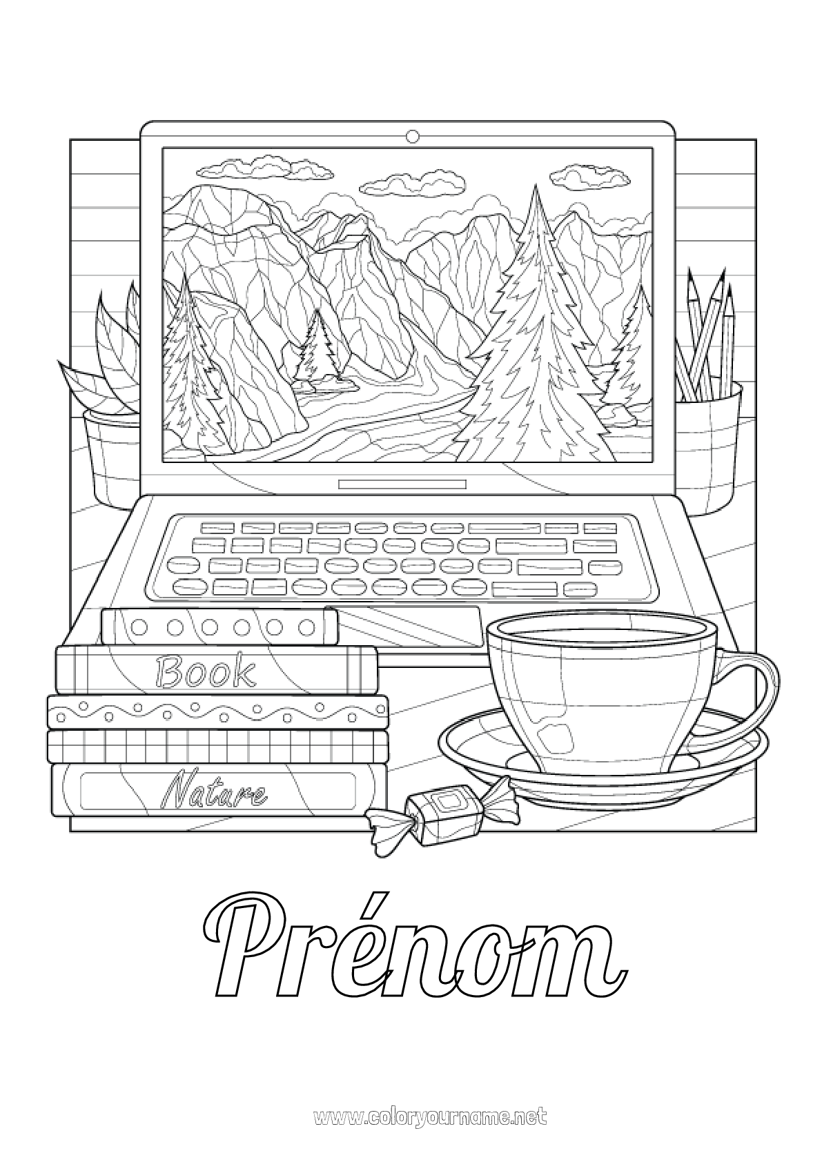 Coloriage Bonne Retraite A Imprimer Coloriage n°2734 - Tasse Boisson Coloriages complexes