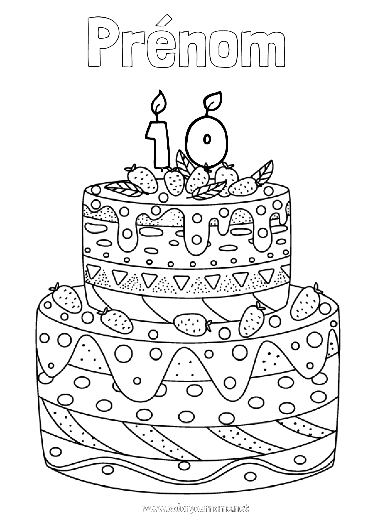 Bougie : 25 coloriages gratuits à imprimer et à customiser - Page 2