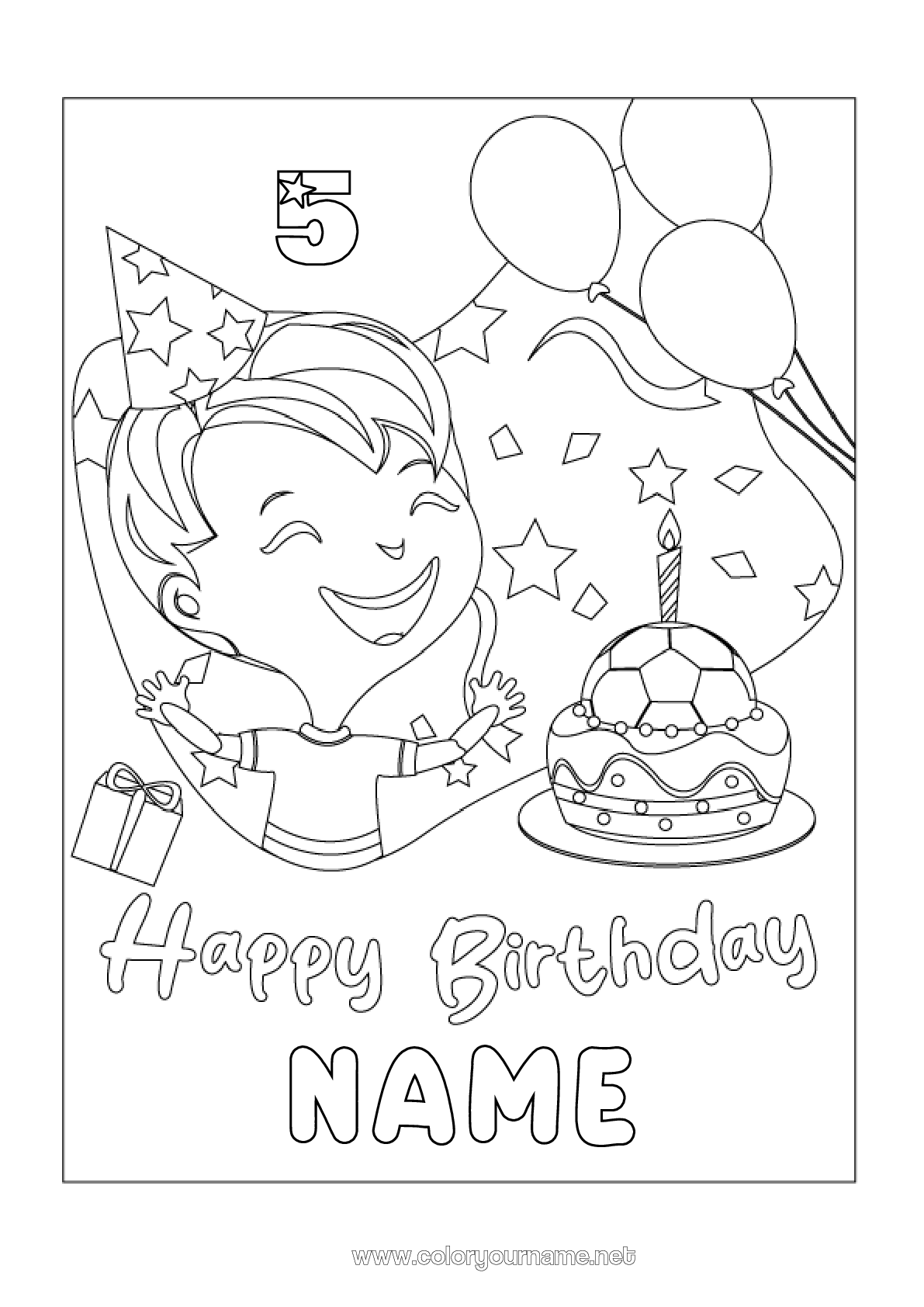 Coloring page No.2865 - Cake Football Soccer ball