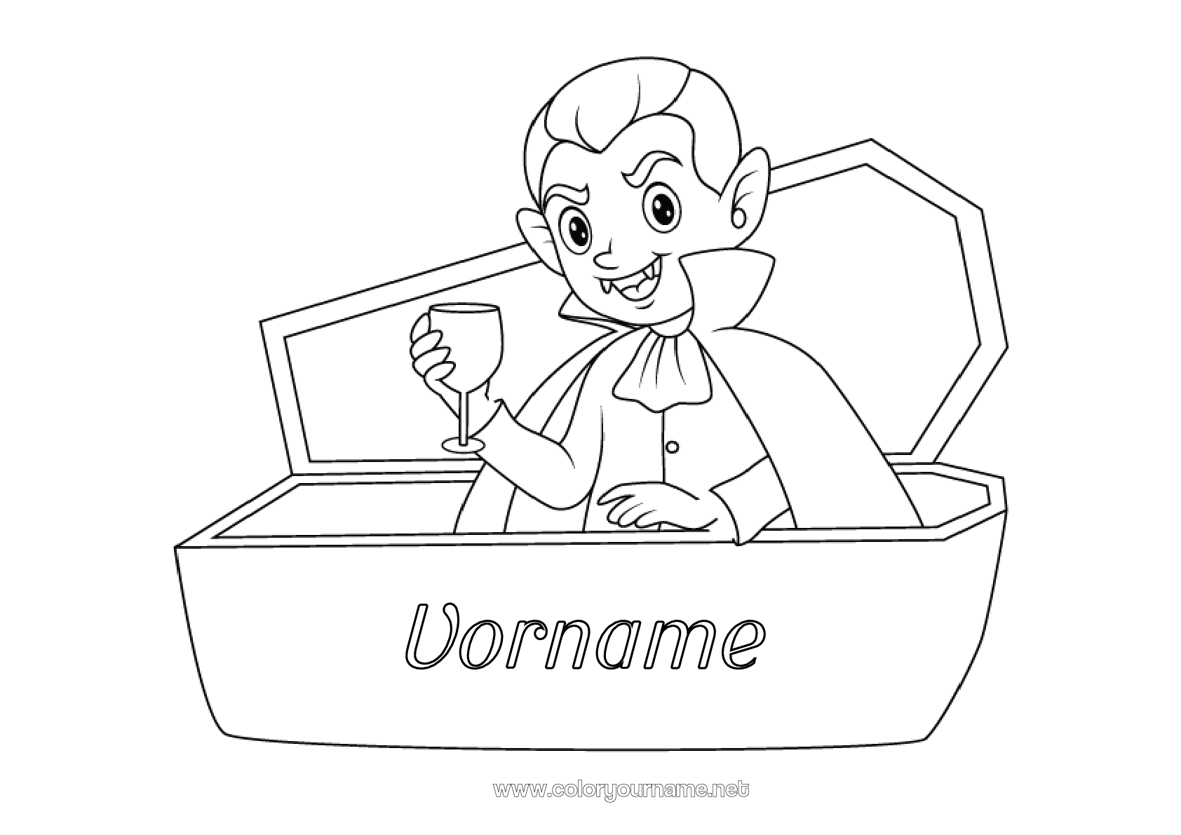  Malvorlage Nr.3078 - Vampir Halloween Bildidee 