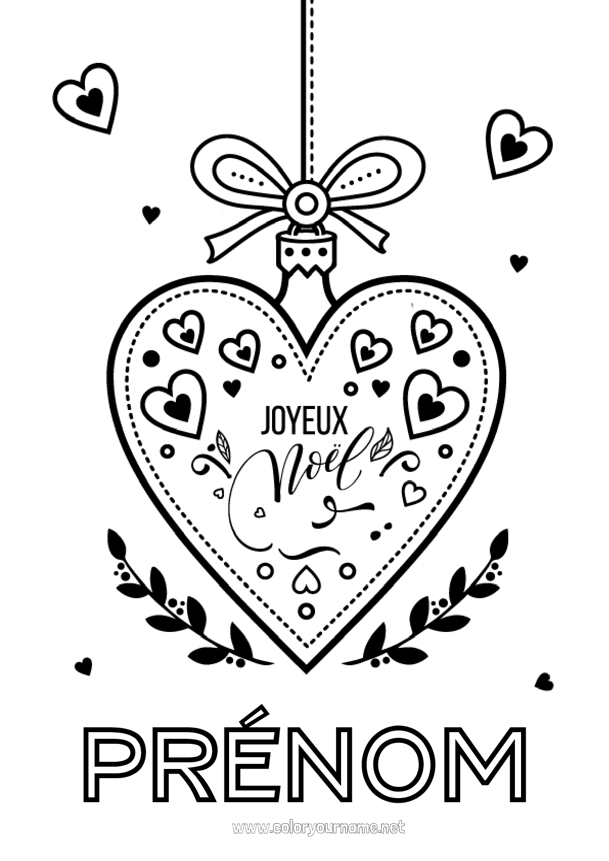 Joyeux Noël 92 coloriages personnalisables gratuits à imprimer Page 4