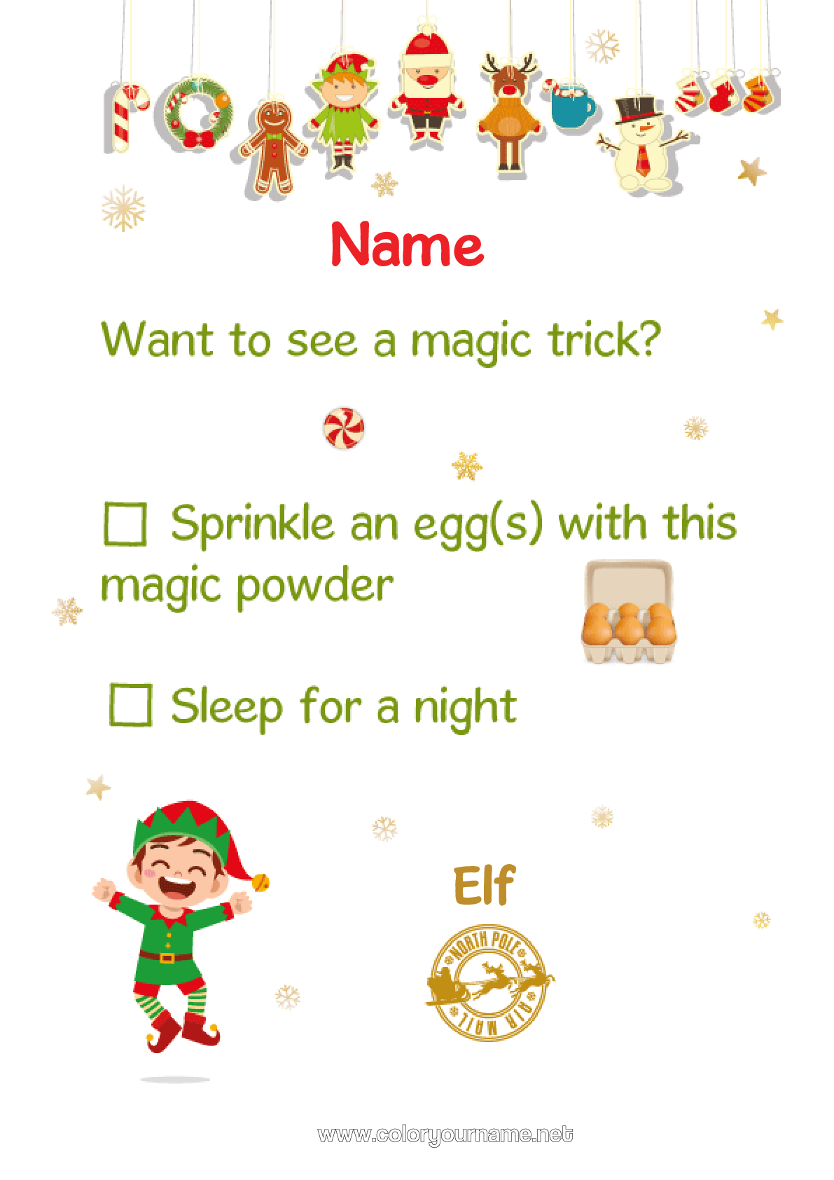 Coloring page No.342 - Christmas elves Christmas Elf's Mission Letters ...
