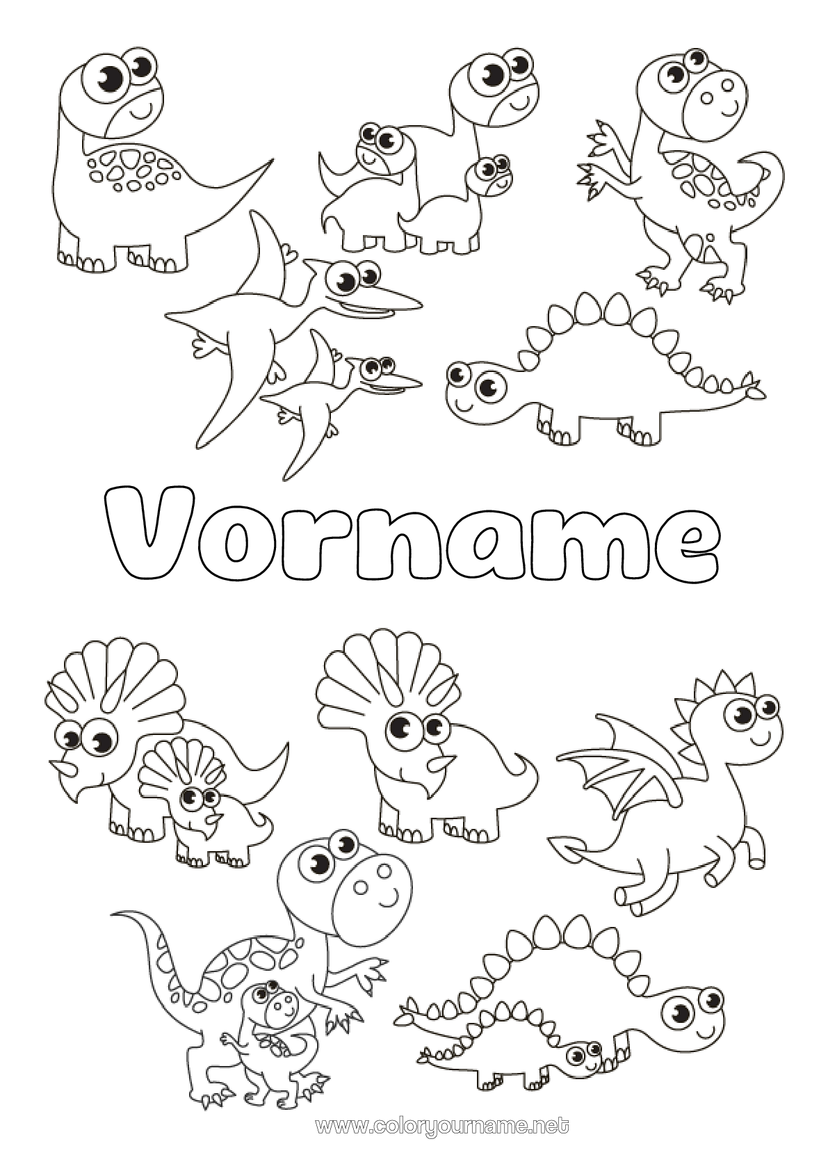 Malvorlage Nr.4145 - Dinosaurier Tier Tyrannosaurus