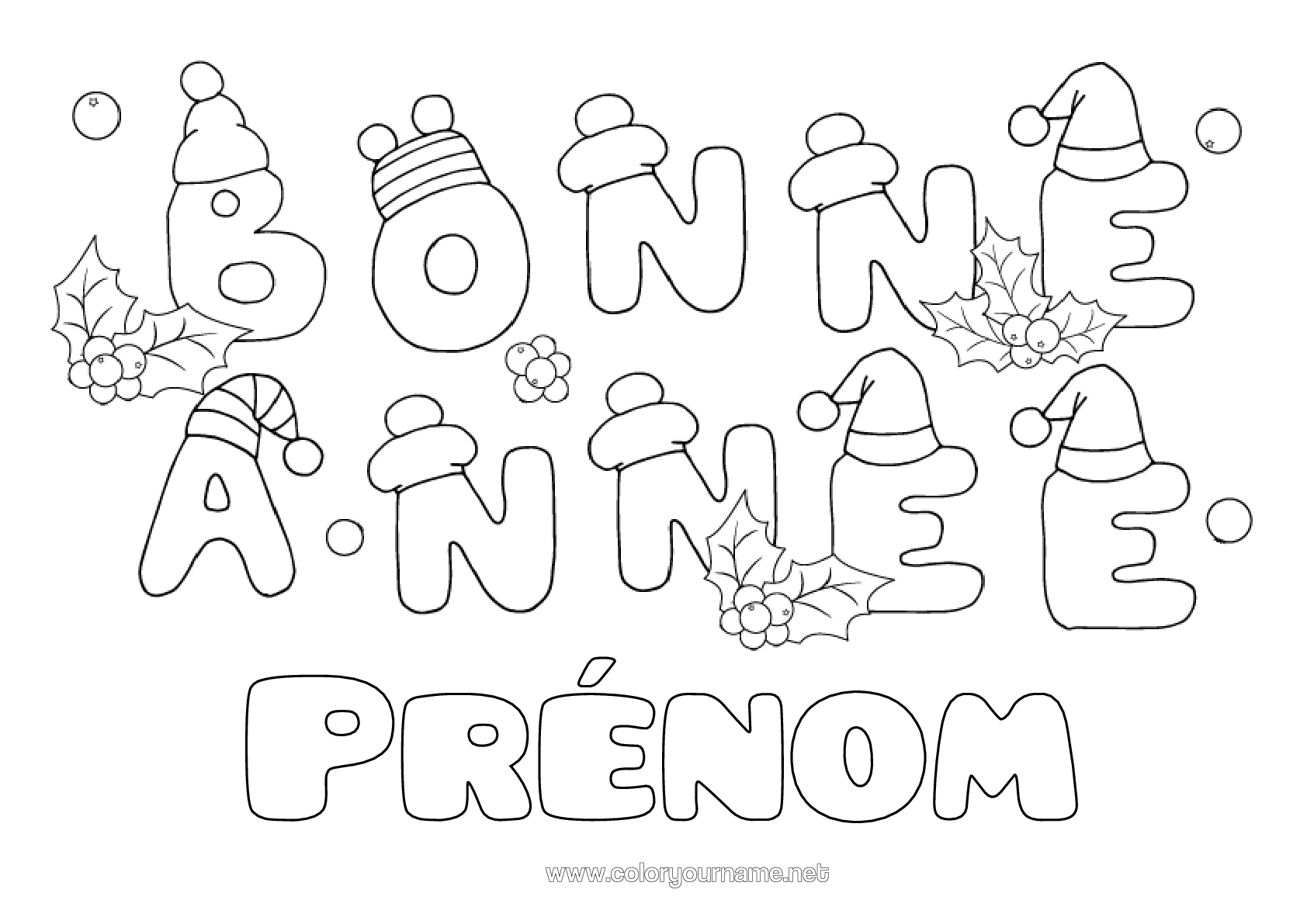 Coloriage n°446 - 2023 Bonne année