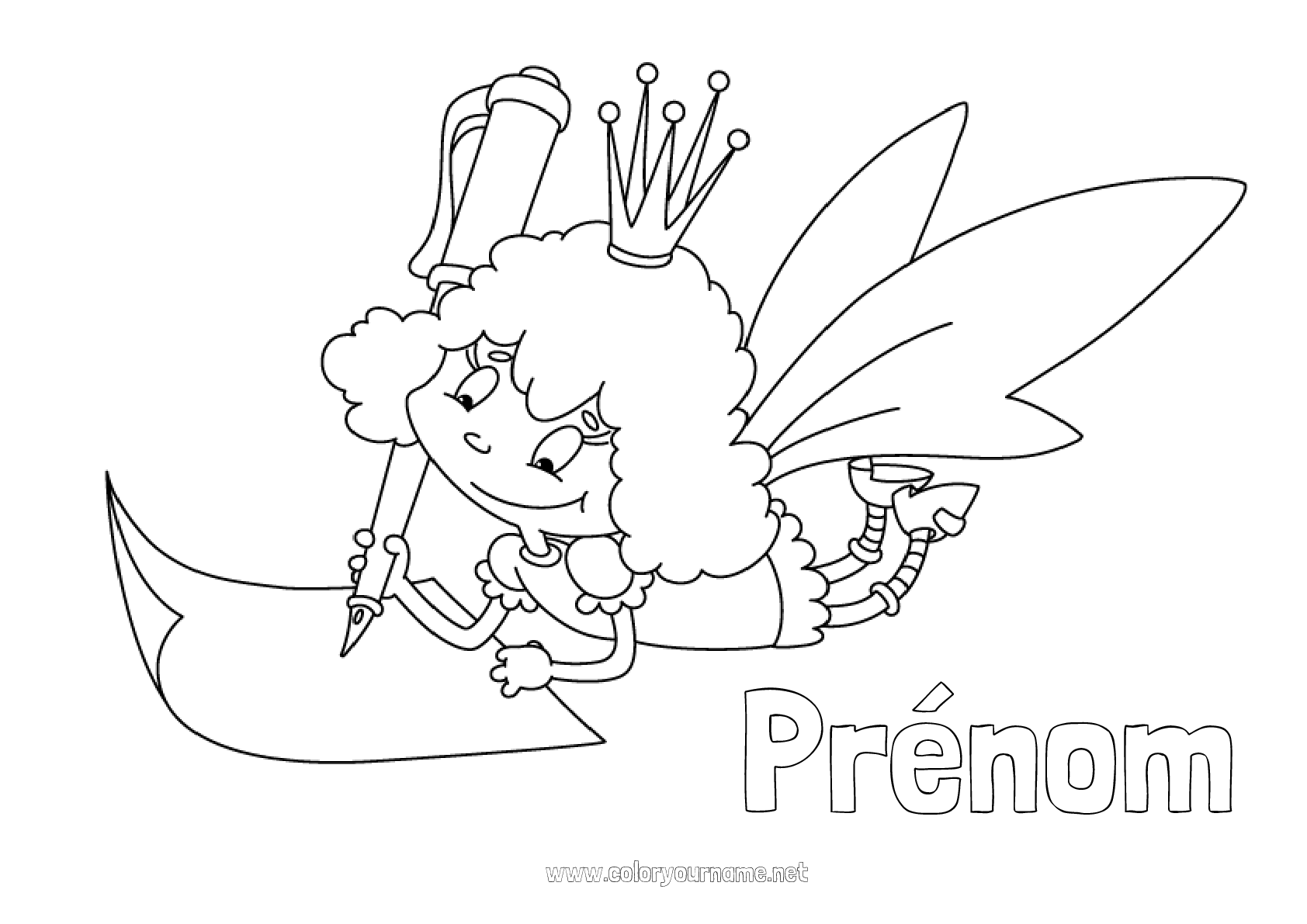 Coloriage n°508 - Dent de lait Petite Souris Fée des dents