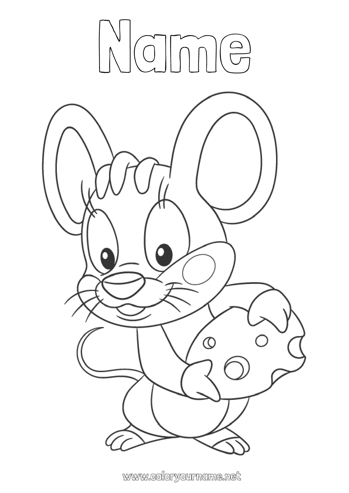 Coloring page  - Mouse Animal