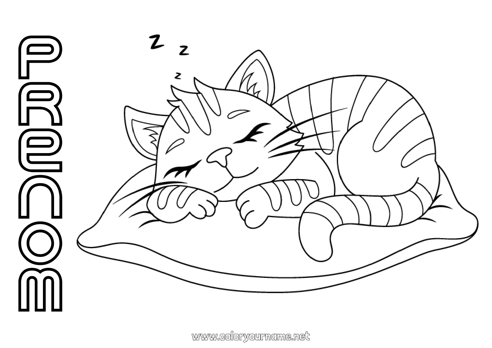 Coloriage n°226 - Chat Papa Maman